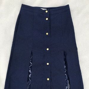 Navy Blue Eva Mendez Skirt!